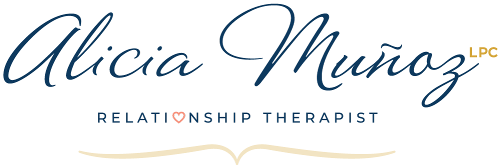 Alicia Muñoz, relationship therapist, brand logo